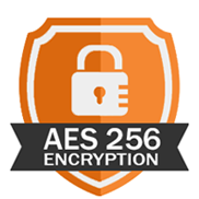 Secured by AES 256 bit encryption